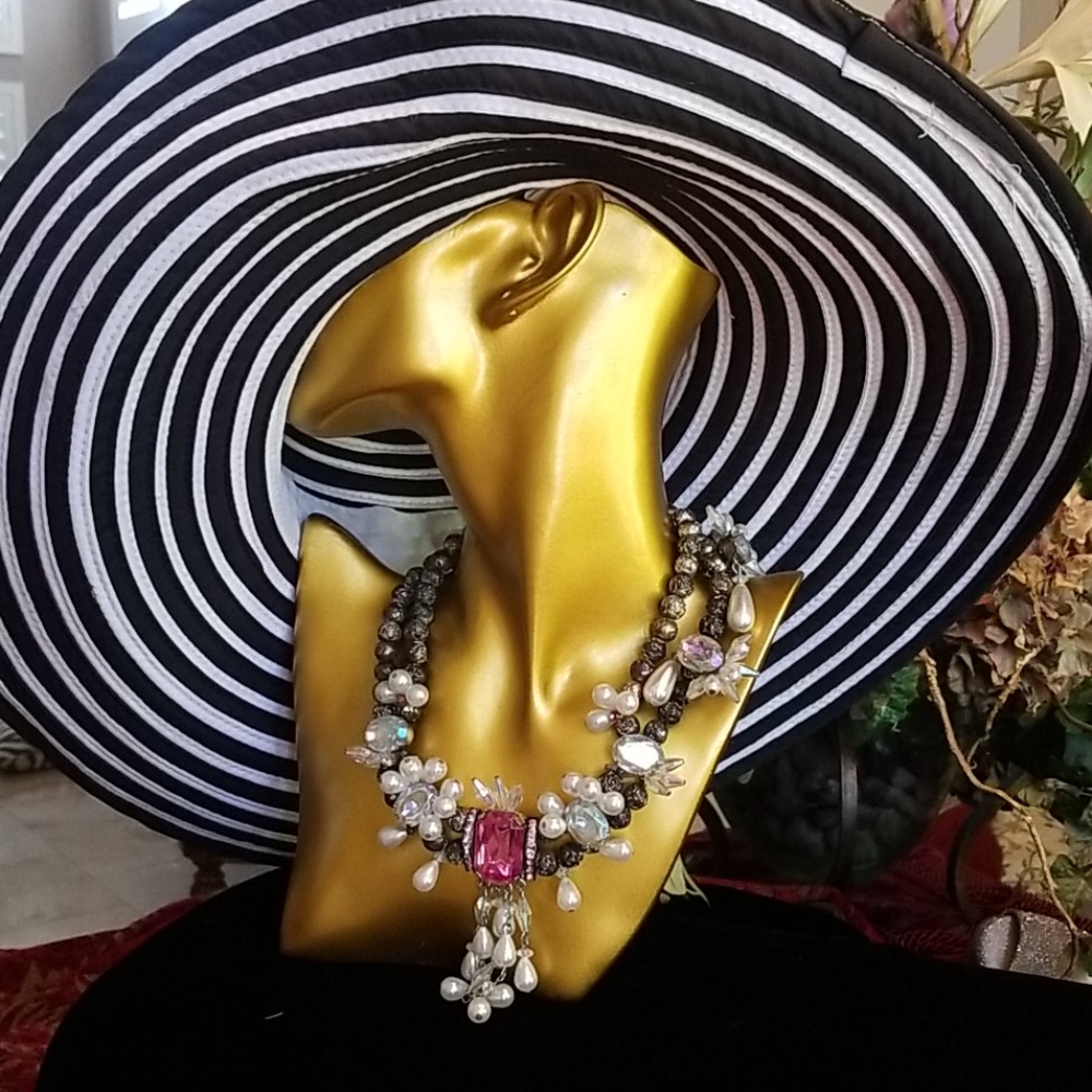 Exquisite vintage Maya necklace / choker